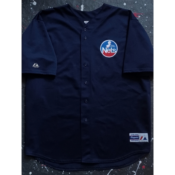 NBA Other - Stephon Marbury vintage 90s New Jersey Nets sewn NBA basketball warm-up jersey